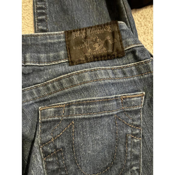 Auth y2K True Religion Women's Blue Jeans - Classic Fit 26 - Picture 7 of 8